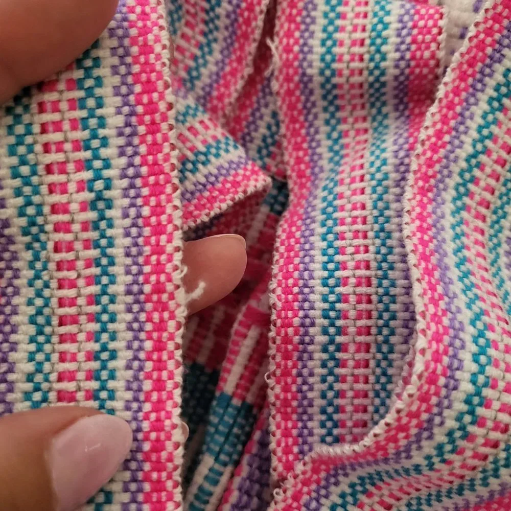 Disney Handwoven Minnie‎ Mouse Handmade Small Backpack in Pink and Blue